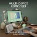 Logitech Комплект (клавиатура, мышь) беспроводной Logitech Pebble 2 Combo White (920-012240)