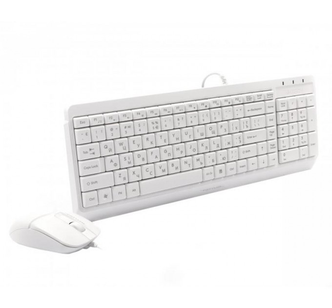 A4Tech Комплект (клавиатура, мышь) A4Tech F1512 White