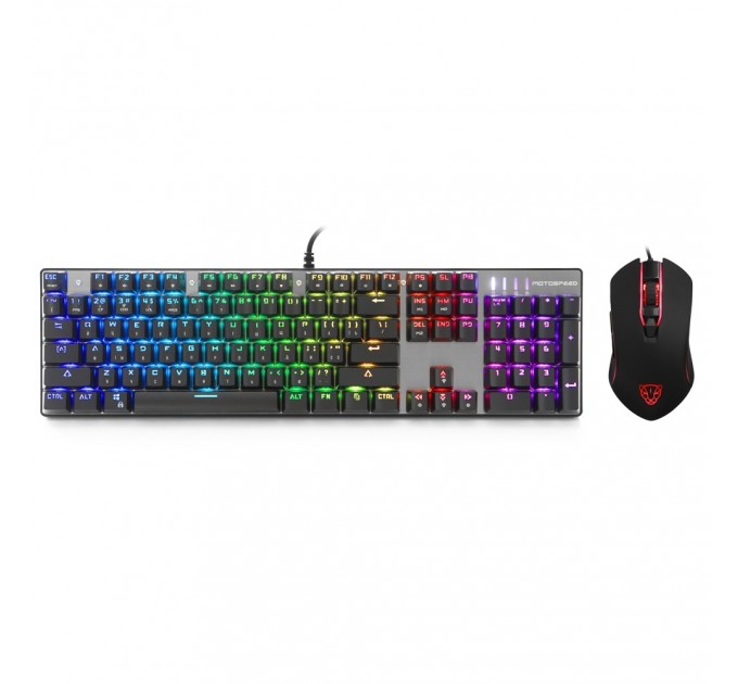 Motospeed Комплект (клавиатура, мышь) Motospeed CK888 Outemu Red Silver/Black (mtck888mr)
