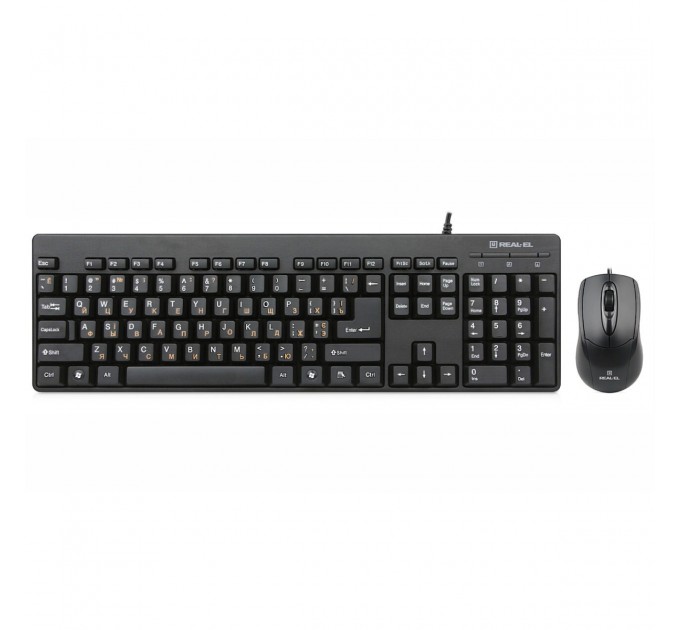 REAL-EL Комплект (клавіатура, миша) REAL-EL Standard 503 Kit Black (EL123100022)