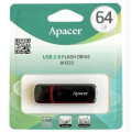 Apacer USB флеш накопичувач Apacer 64GB AH333 black USB 2.0 (AP64GAH333B-1)