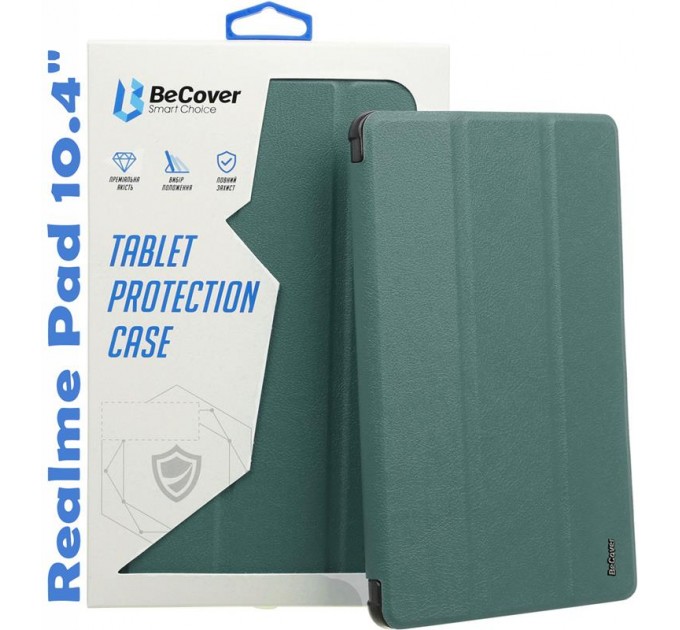 BeCover Чехол-книжка BeCover Smart для Realme Pad 10.4" Dark Green (708266)