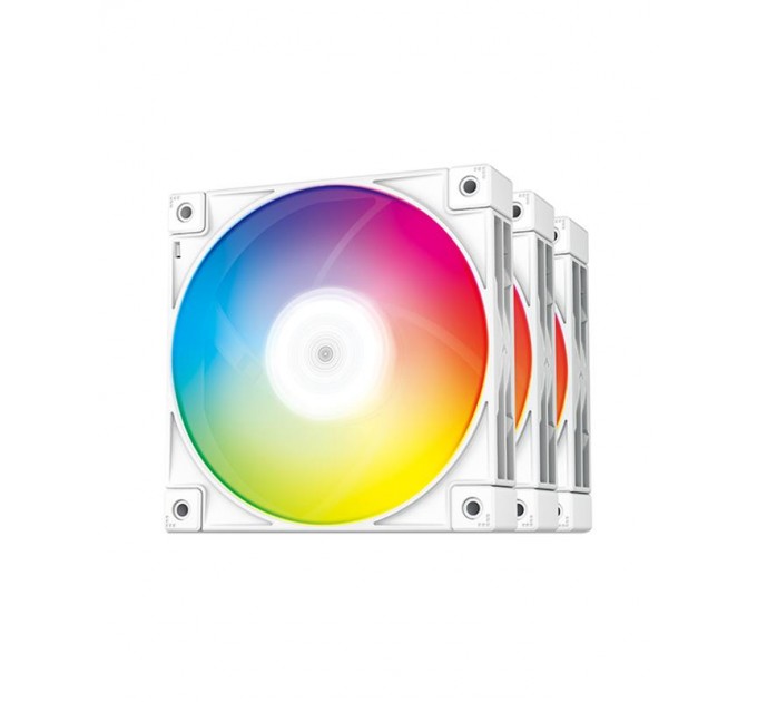 Deepcool Вентилятор DeepCool FC120 3 IN 1 White, 120x120x25мм, 4pin, белый