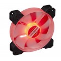 Frime Вентилятор Frime Iris LED Fan Mid Red (FLF-HB120MR8), 120х120х25 мм, 3-pin Molex, Black/White