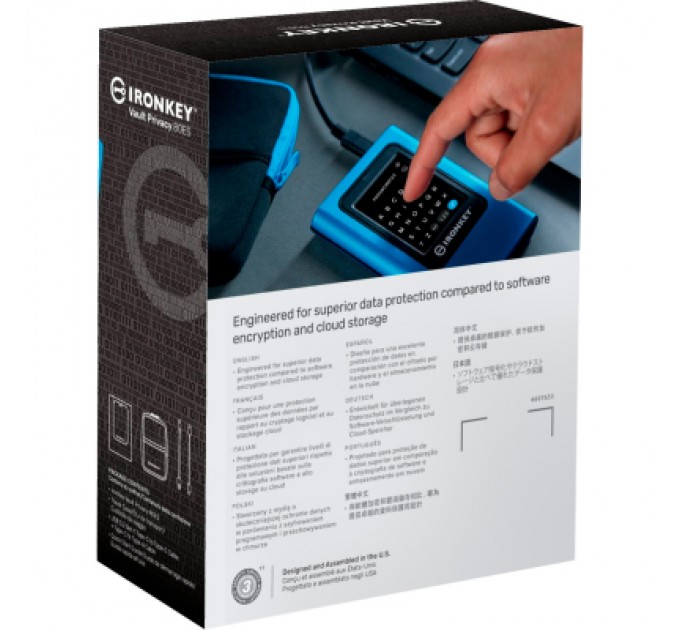 Kingston Накопичувач SSD USB-C 3.84TB Kingston (IKVP80ES/3840G)