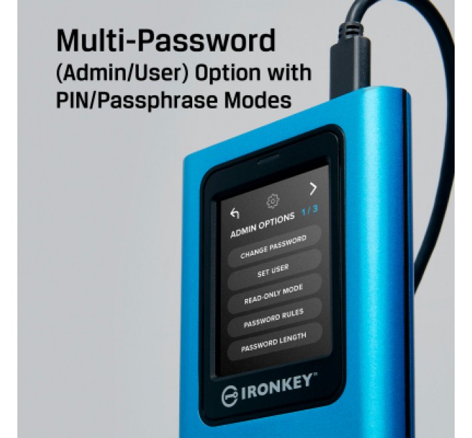 Kingston Накопичувач SSD USB-C 3.84TB Kingston (IKVP80ES/3840G)