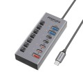 Promate Концентратор USB Type-C Promate Gegahub-10G 7 in 1 Grey (gegahub-10g)
