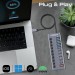 Promate Концентратор USB Type-C Promate Gegahub-5G 10 in 1 Grey (gegahub-5g)
