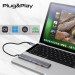 Promate Концентратор USB Type-C Promate LiteHub-Pro 4 in 1 Grey (litehub-pro)