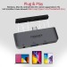 Promate Концентратор USB Type-C Promate PadHub-Pro 4 in 1 Grey (padhub-pro.grey)