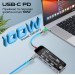 Promate Концентратор USB Type-C Promate TransHub-Go 9 in 1 Grey (transhub-go)
