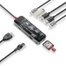 Promate Концентратор USB Type-C Promate TransHub-Go 9 in 1 Grey (transhub-go)