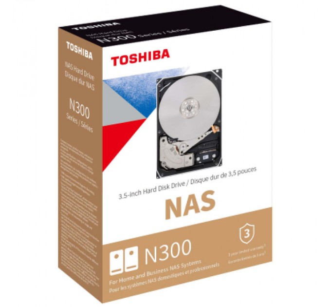 Toshiba Жорсткий диск 3.5" 16TB N300 Toshiba (HDWG51GUZSVA)