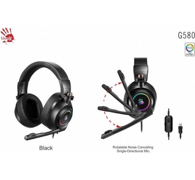 A4Tech Гарнітура A4Tech Bloody G580 Black