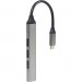 Gembird Концентратор USB Type-C Gembird 1xUSB3.1, 3хUSB2.0, метал, Grey (UHB-CM-U3P1U2P3-03)