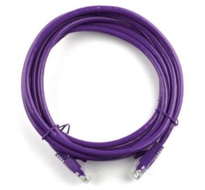 Ritar Патч-корд 2м, RJ-45, Cat.5e, CU, мідь, фіолетовий Ritar (PCR-CU/2Pe / 04277)