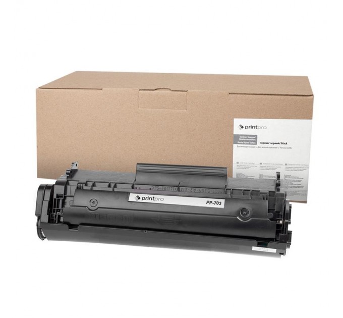 PrintPro Картридж PrintPro (PP-703) Canon LBP-2900/3000 Black (Q2612A/Canon 703/FX9/FX10)