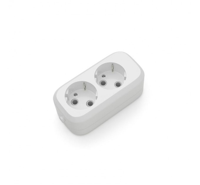 Electrum Розетковий блок 2 гнізда із заземленням Electrum C-SM-1775