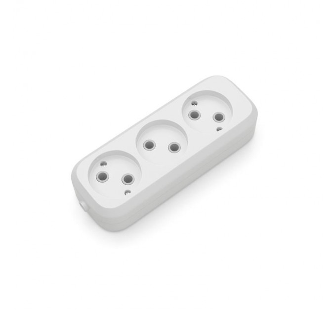 Electrum Розетковий блок Electrum 3 гнізда C-SM-1776