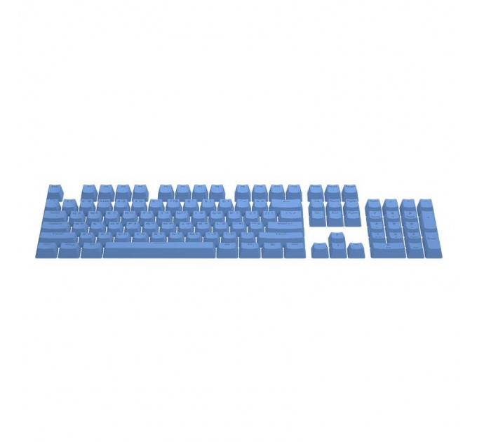 Hator Набір кейкапів Hator PBT UKR/ENG/ru Blue (HTS-138)