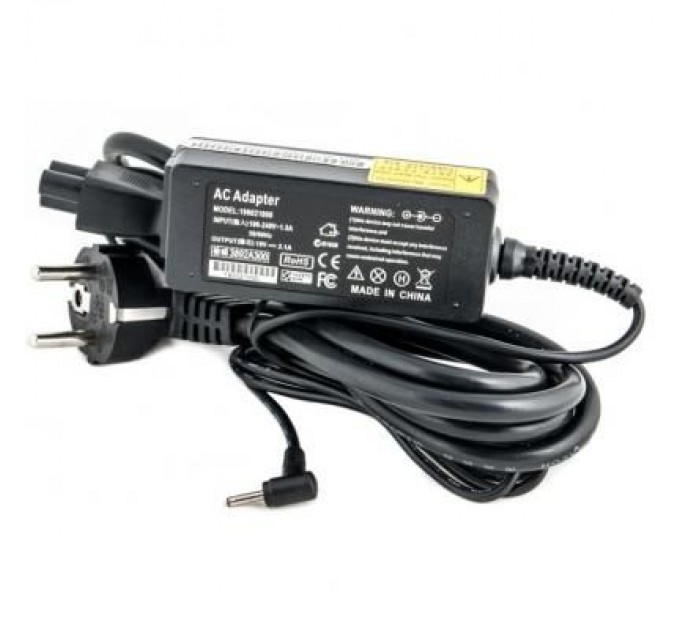 PowerPlant Блок живлення до ноутбуку PowerPlant ASUS 220V, 40W, 19V 2.1A (2.3*0.7) (AS40F2307)