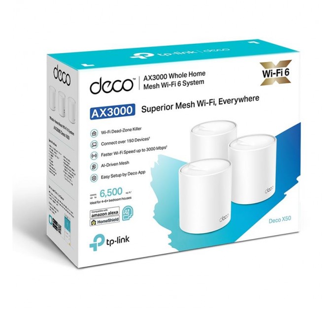 TP-Link WiFi Mesh система TP-Link Deco X50(3-pack)