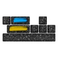 Hator Набір кейкапів Hator PBT Keycaps Authentic Edition Black (HTS-701)
