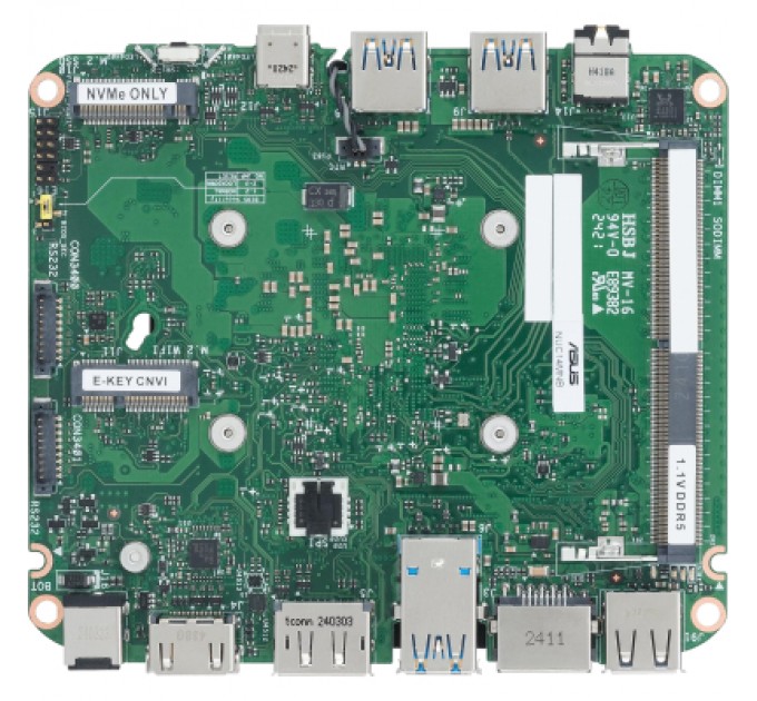 ASUS Комп'ютер ASUS NUC 14 Essential RNUC14MNK9700002 Slim Kit(L6) / N97, M.2 22x80 NVMe & SATA SSD, EU Cord (90AR00M2-M00080)