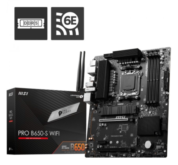 MSI Материнська плата MSI PRO B650-S WIFI