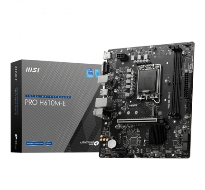 MSI Материнська плата MSI PRO H610M-E