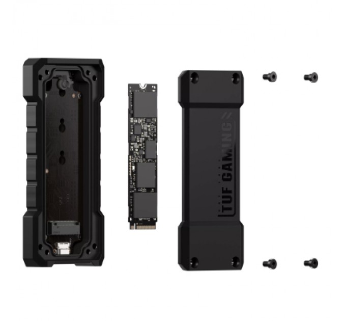 ASUS Кишеня зовнішня ASUS SSD TUF GAMING A2/BLK/G/AS PCIe NVMe M.2 2230/2242/2260/2280 USB-C 3.2 Gen 2x1 (90DD02X0-M09000)