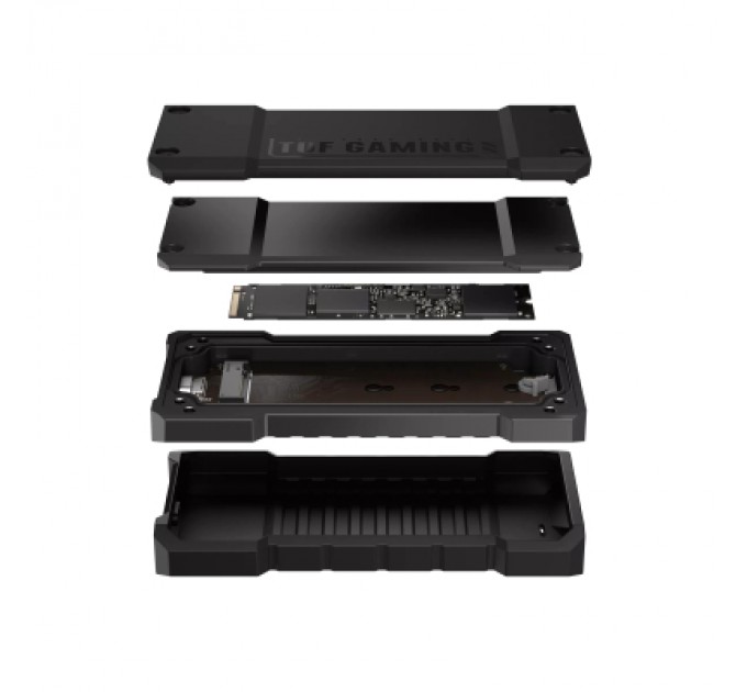 ASUS Кишеня зовнішня ASUS SSD TUF GAMING A2/BLK/G/AS PCIe NVMe M.2 2230/2242/2260/2280 USB-C 3.2 Gen 2x1 (90DD02X0-M09000)