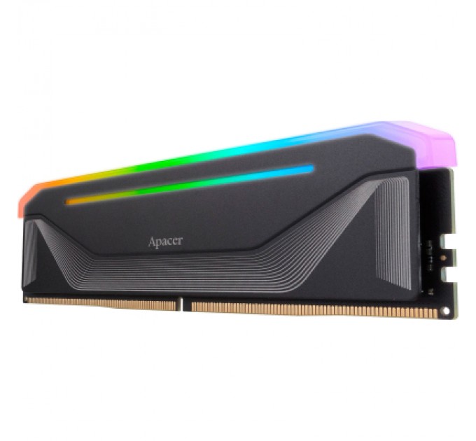 Apacer Модуль пам'яті для комп'ютера DDR5 32GB (2x16GB) 5200 MHz NOX RGB Black Apacer (AH5U32G52C522NBAA-2)
