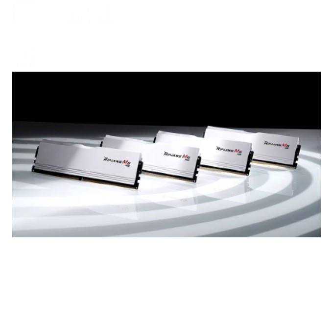 G.Skill Модуль пам'яті для комп'ютера DDR5 32GB (2x16GB) 6000 MHz Ripjaws M5 RGB Matte White G.Skill (F5-6000J3238F16GX2-RM5RW)