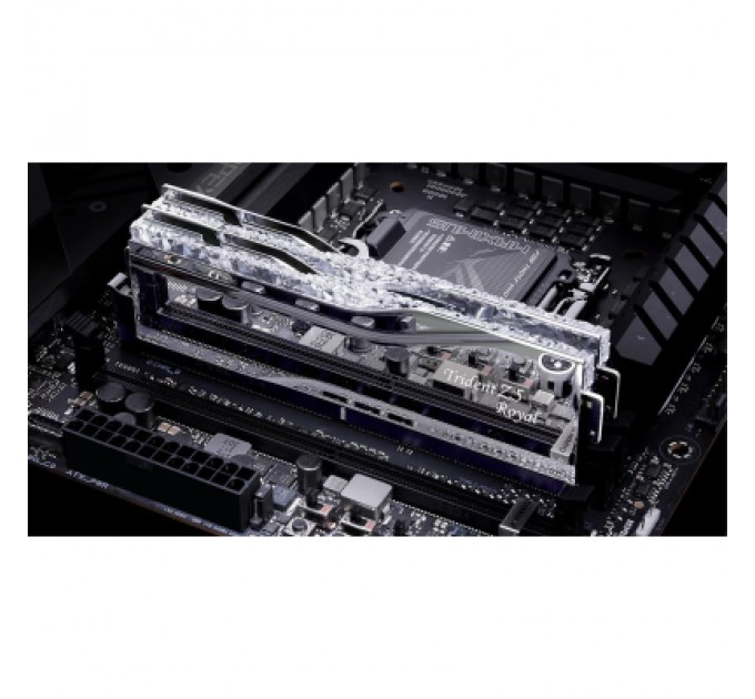 G.Skill Модуль пам'яті для комп'ютера DDR5 32GB (2x16GB) 7200 MHz Trident Z5 Royal Silver G.Skill (F5-7200J3445G16GX2-TR5S)