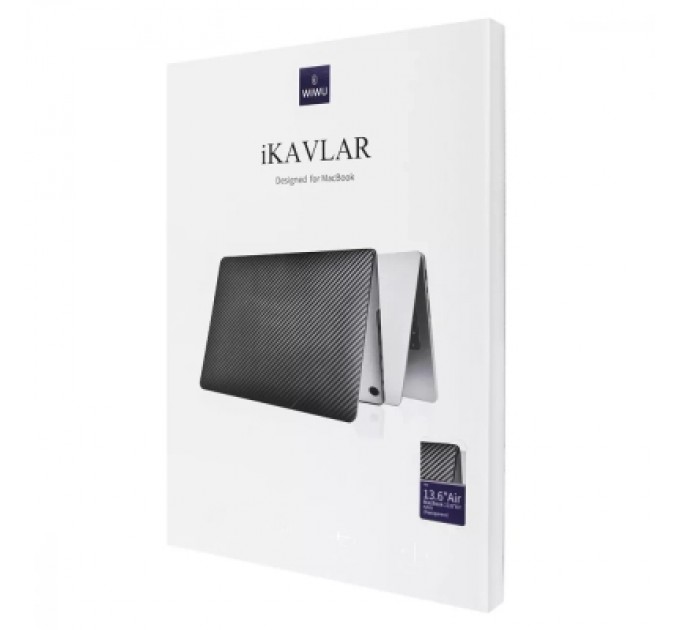 WIWU Чохол до ноутбука WIWU (накладка) 13,6 MacBook Air A2681 iKavlar Crystal, black (47395)