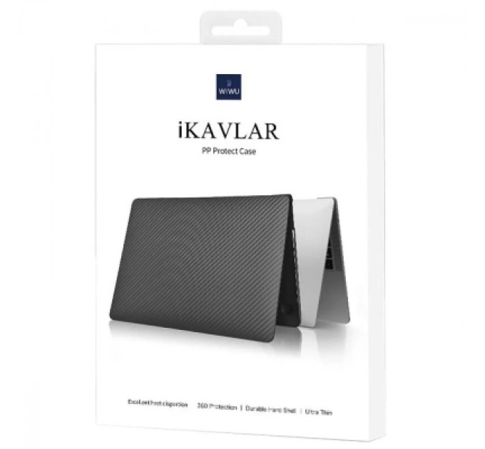 WIWU Чохол до ноутбука WIWU (накладка) 13,3 MacBook Pro 2020/2022 iKavlar Crystal, white (47394)