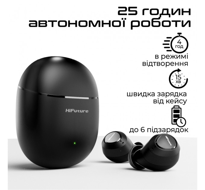 HIFuture Bluetooth-гарнітура HiFuture OlymBuds3 White (olymbuds3.white)