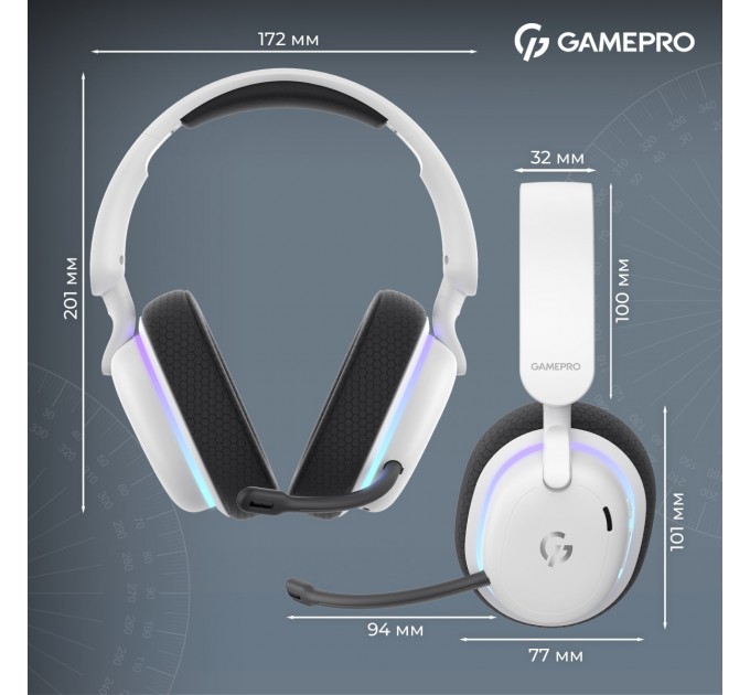 GamePro Гарнітура GamePro Asgard Bragi White (HSW250W)