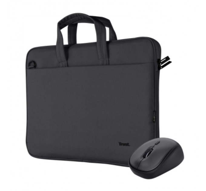 Trust Сумка для ноутбука Trust 16" BOLOGNA Slim Eco + Mouse, Set black (24988)
