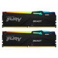 Kingston Fury (ex.HyperX) Модуль пам'яті для комп'ютера DDR5 64GB (2x32GB) 6400 MHz Beast RGB EXPO Kingston Fury (ex.HyperX) (KF564C32BBEAK2-64)