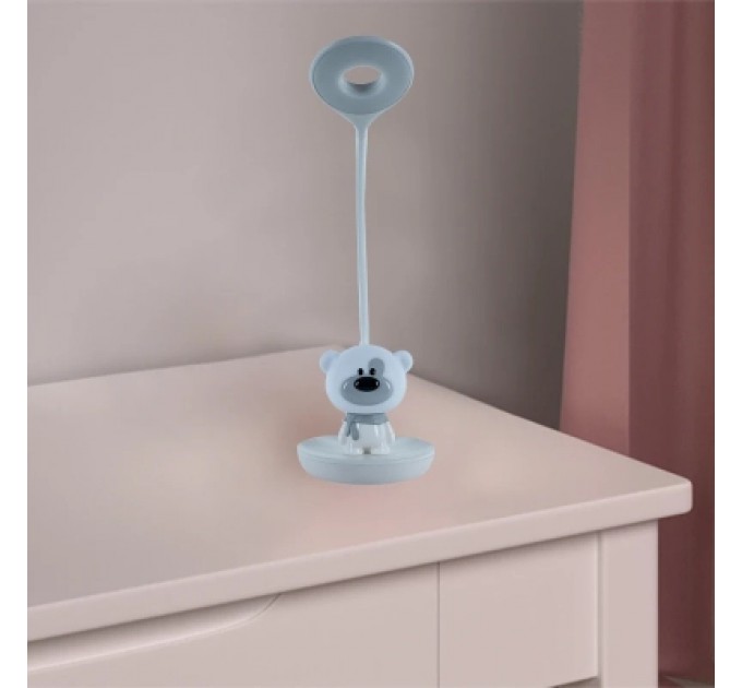 Kite Настільна лампа Kite Bear LED з акумулятором, біла (K24-492-2-1)