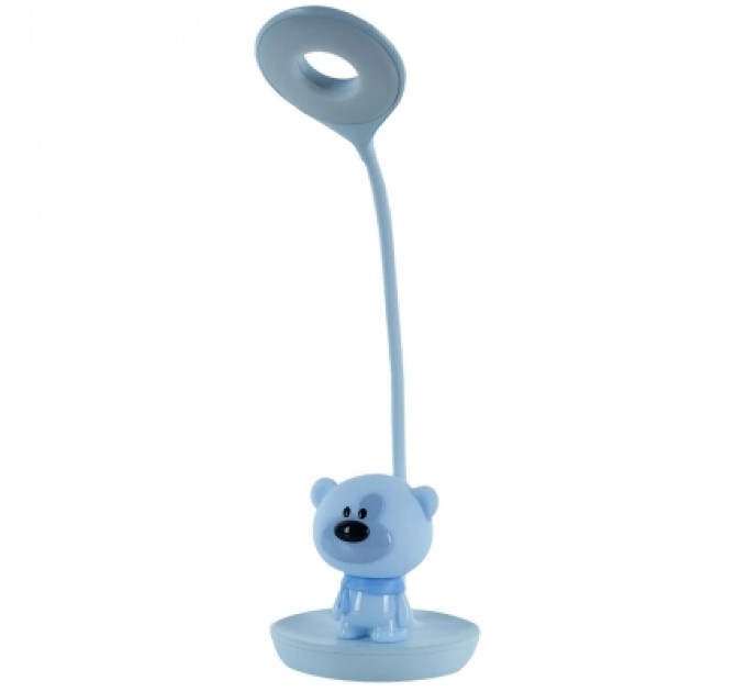 Kite Настільна лампа Kite Bear LED з акумулятором, блакитна (K24-492-2-3)