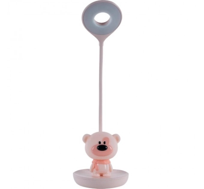 Kite Настільна лампа Kite Bear LED з акумулятором, рожева (K24-492-2-2)