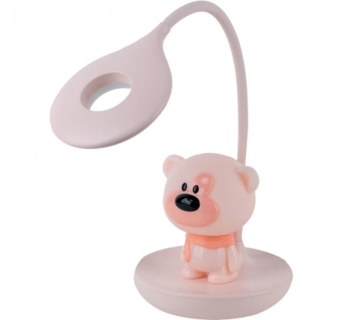 Kite Настільна лампа Kite Bear LED з акумулятором, рожева (K24-492-2-2)