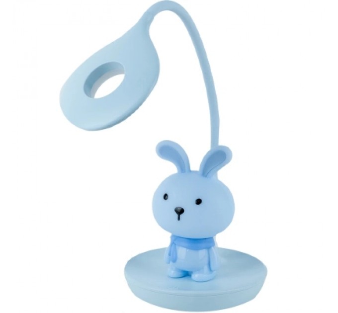 Kite Настільна лампа Kite Bunny LED з акумулятором, блакитна (K24-492-1-3)
