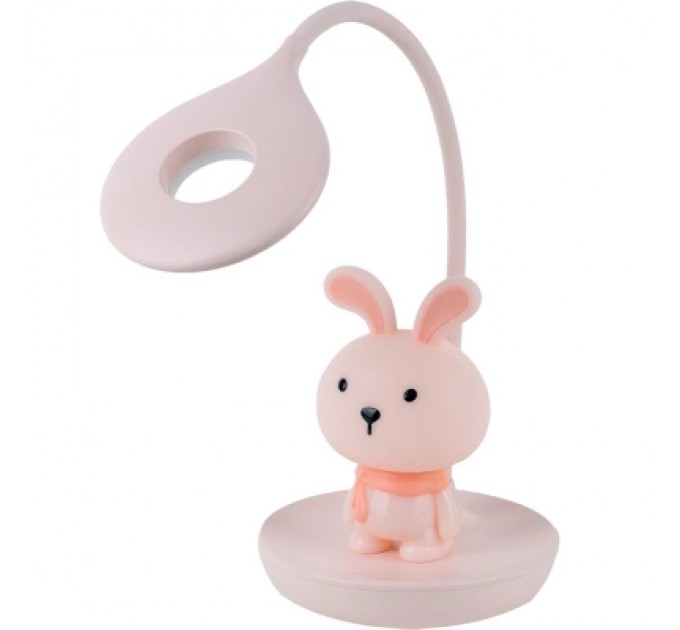 Kite Настільна лампа Kite Bunny LED з акумулятором, рожева (K24-492-1-2)
