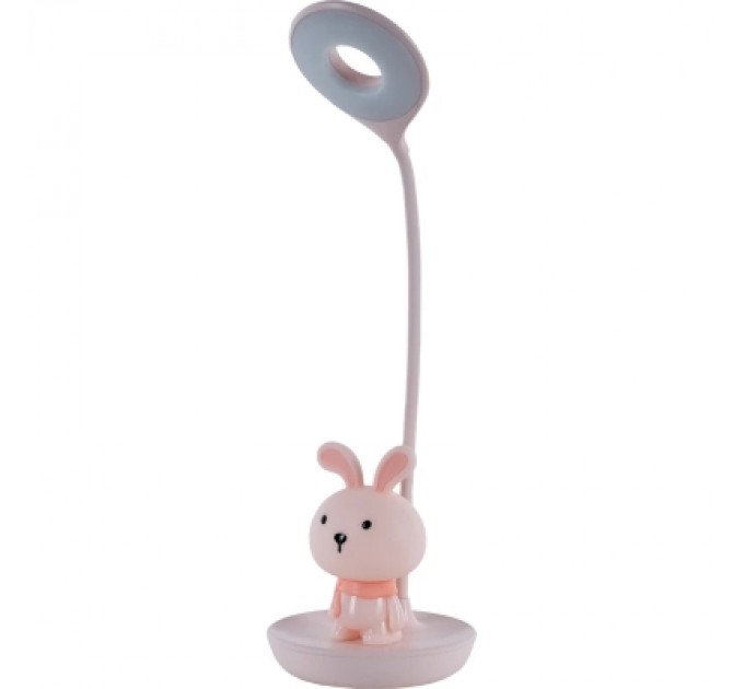 Kite Настільна лампа Kite Bunny LED з акумулятором, рожева (K24-492-1-2)