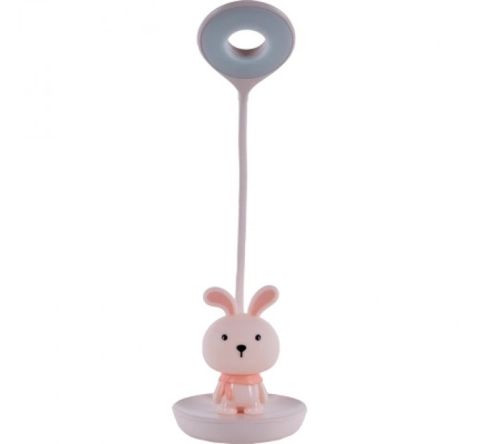 Kite Настільна лампа Kite Bunny LED з акумулятором, рожева (K24-492-1-2)