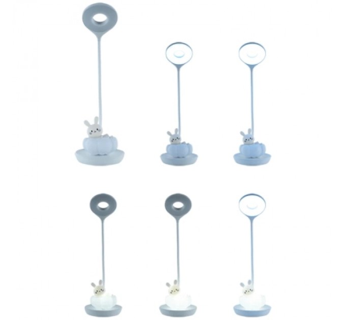 Kite Настільна лампа Kite Cloudy Bunny LED з акумулятором , біла (K24-493-1-1)